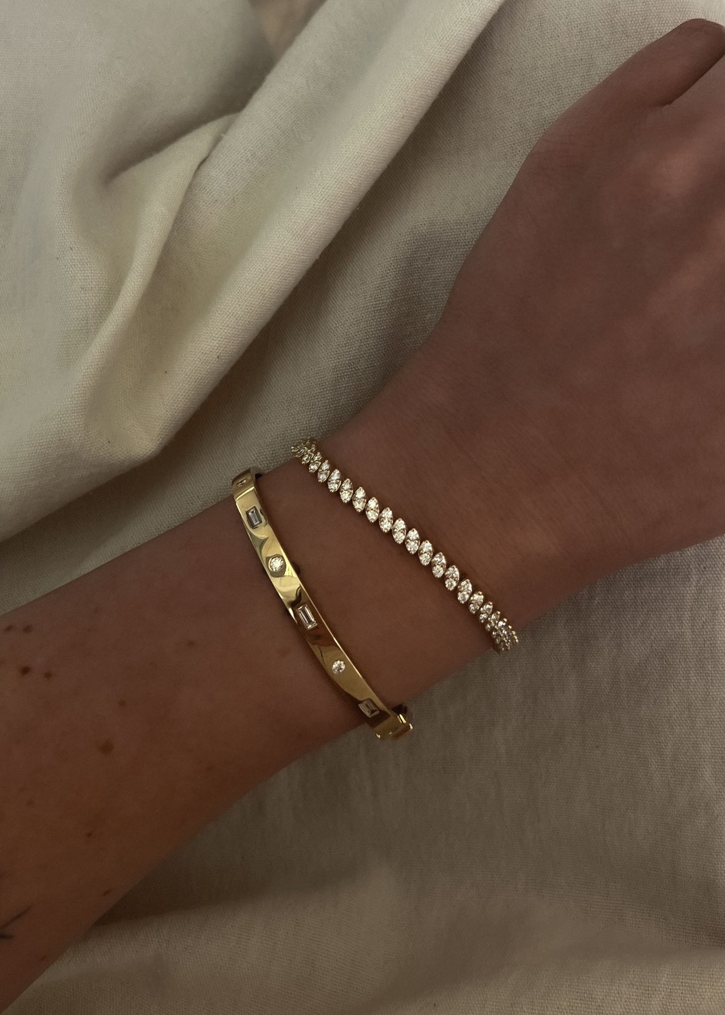 Tara bangle bracelet diamond